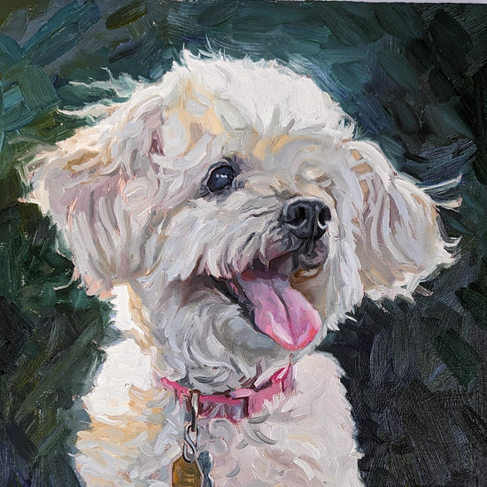 Custom Hand-Painted Oil Painting of Your Pet from Photo -Drawiind