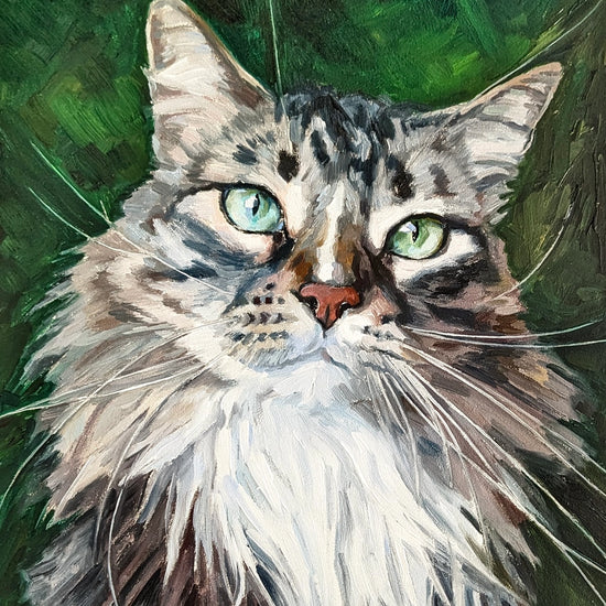 Custom Hand-Painted Oil Painting of Your Pet from Photo -Drawiind
