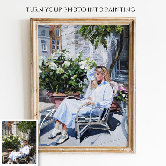 Custom Hand-Painted Oil Portrait Painting of a Person from Your Photo - Drawiind