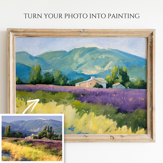 Custom Hand-Painted Oil Painting of Your Landscape from Photo - Drawiind