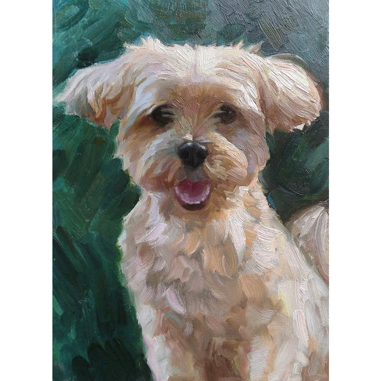 Custom Hand-Painted Oil Painting of Your Pet from Photo -Drawiind