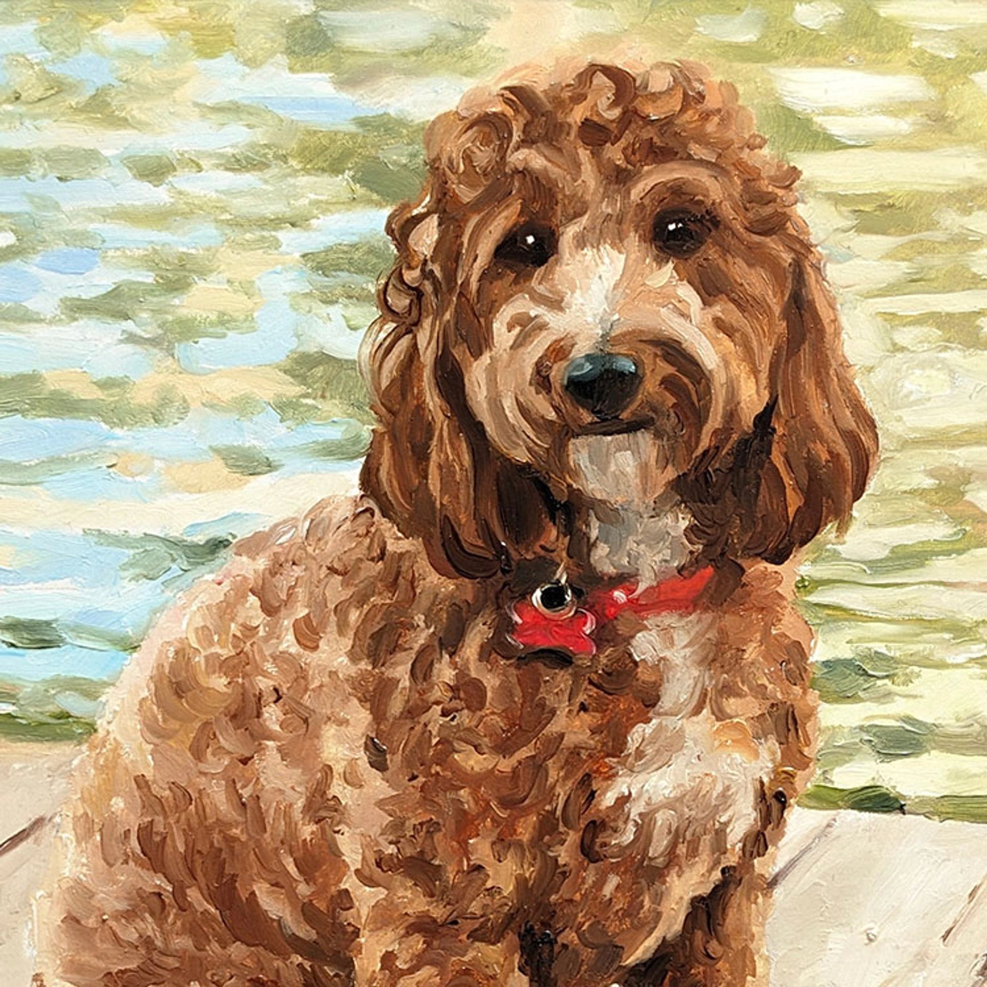 Custom Hand-Painted Oil Painting of Your Pet from Photo -Drawiind