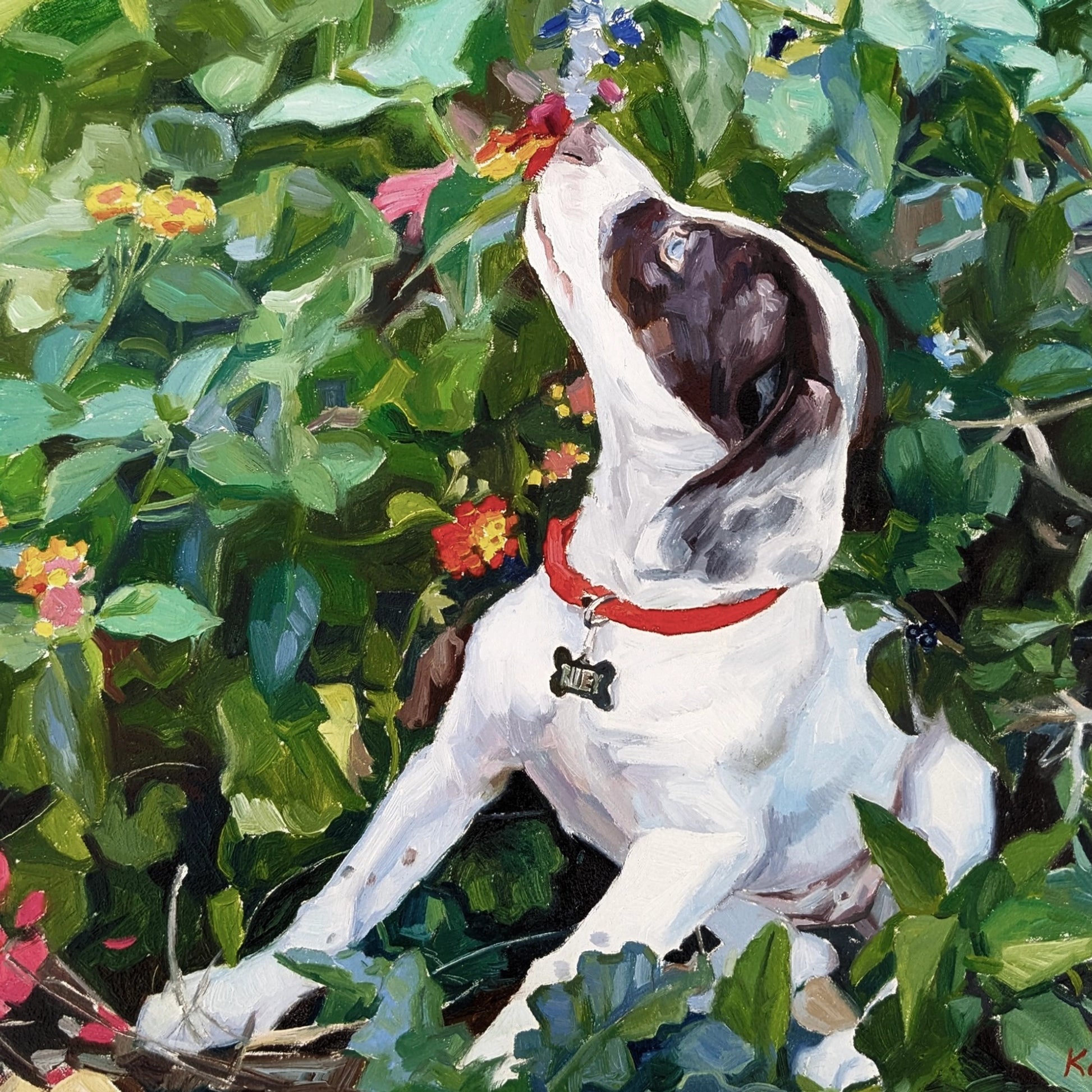 Custom Hand-Painted Oil Painting of Your Pet from Photo -Drawiind