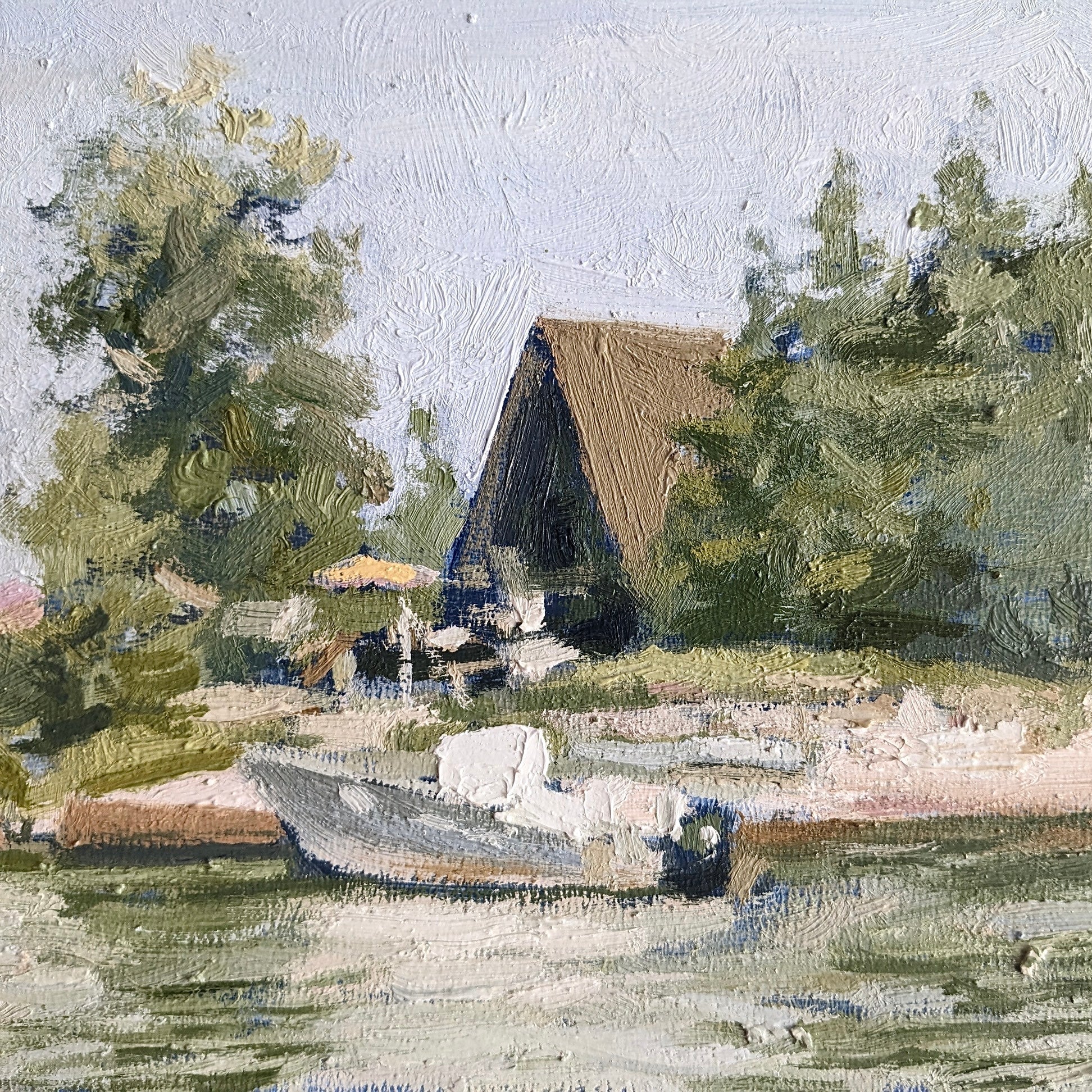 Custom Hand-Painted Oil Painting of Your Landscape from Photo - Drawiind