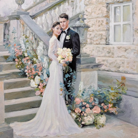 Custom Hand-Painted Oil Portrait Painting of a Person from Your Photo - Drawiind