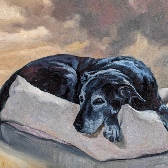 Custom Hand-Painted Oil Painting of Your Pet from Photo -Drawiind