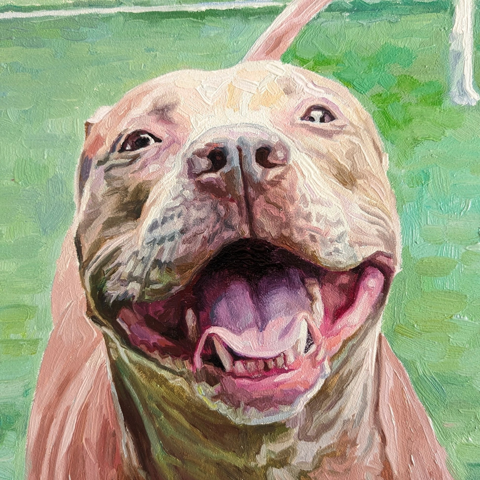 Custom Hand-Painted Oil Painting of Your Pet from Photo -Drawiind