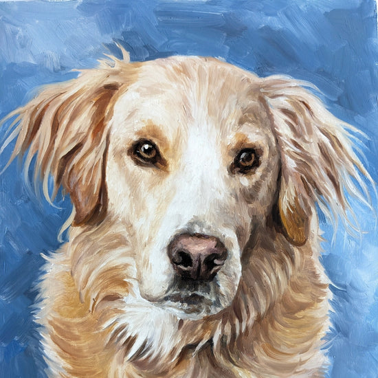 Custom Hand-Painted Oil Painting of Your Pet from Photo -Drawiind